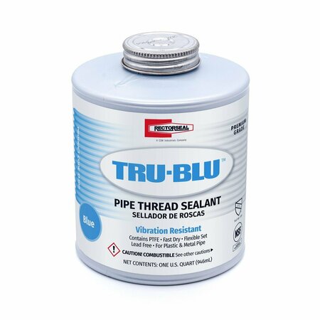 RECTORSEAL Tru-Blu 1 Quart Blue Pipe Thread Sealant 31300